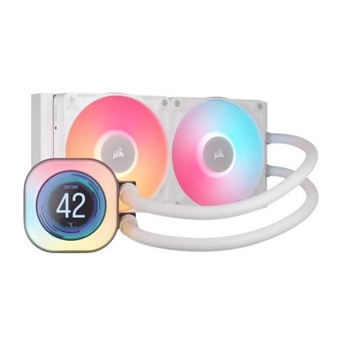 Corsair iCUE LINK Titan 240 RX LCD RGB White CPU Liquid Cooler