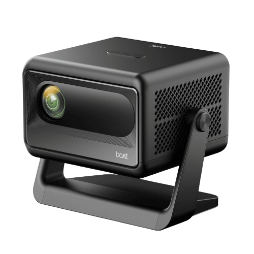 boAt Cinehead E1 Smart Projector with 1080p Support, Android 13, and Up to 150” Big-Screen Viewing