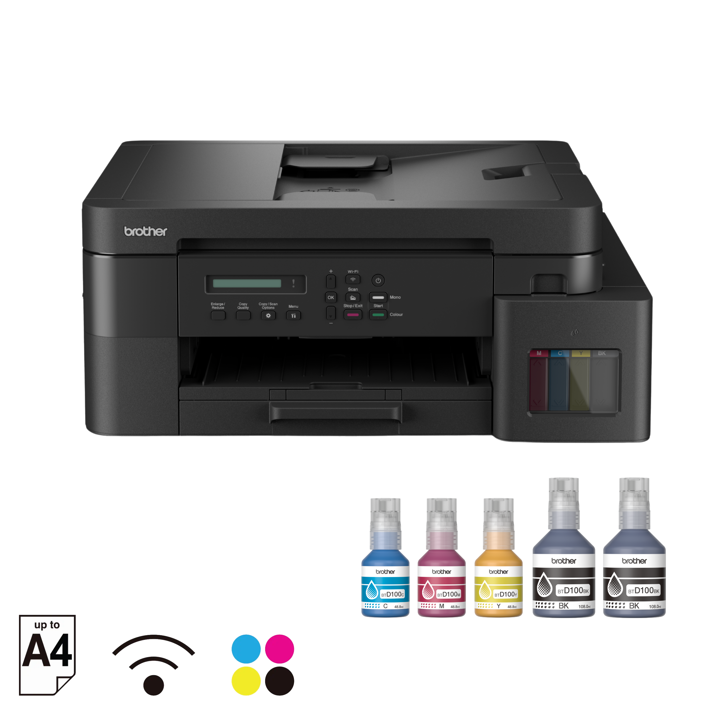 Brother DCP-T830DW WiFi Ink Tank Printer – Print, Scan, Copy with Auto Duplex, ADF & Ethernet