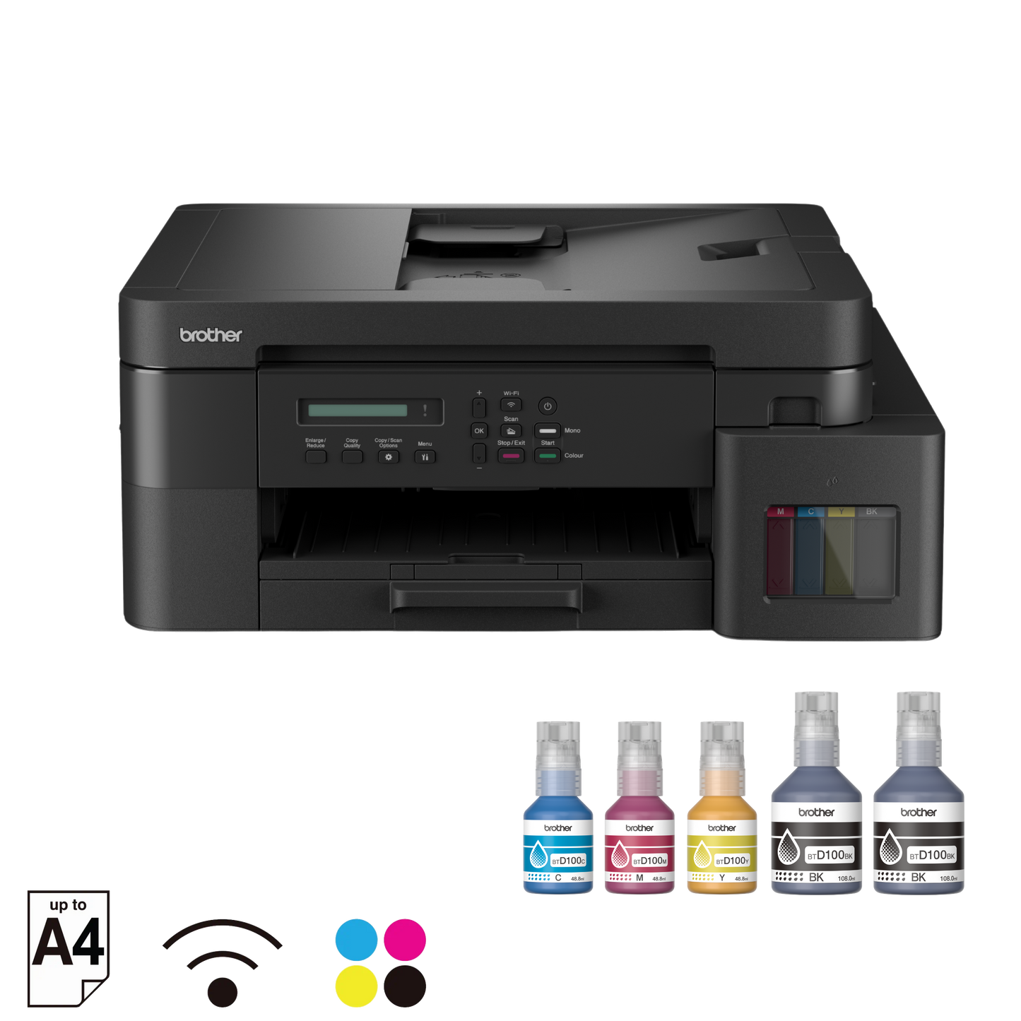 Brother DCP-T830DW WiFi Ink Tank Printer – Print, Scan, Copy with Auto Duplex, ADF & Ethernet