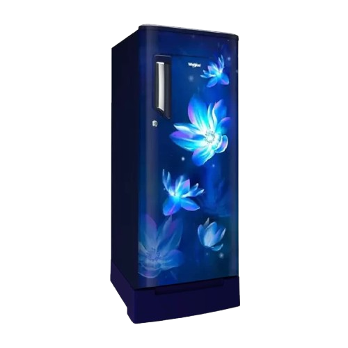 Whirlpool 200 L 3 Star Direct-Cool Single Door Refrigerator (215 IMPC ROY 3S SAPPHIRE FLOWER RAIN, Blue)