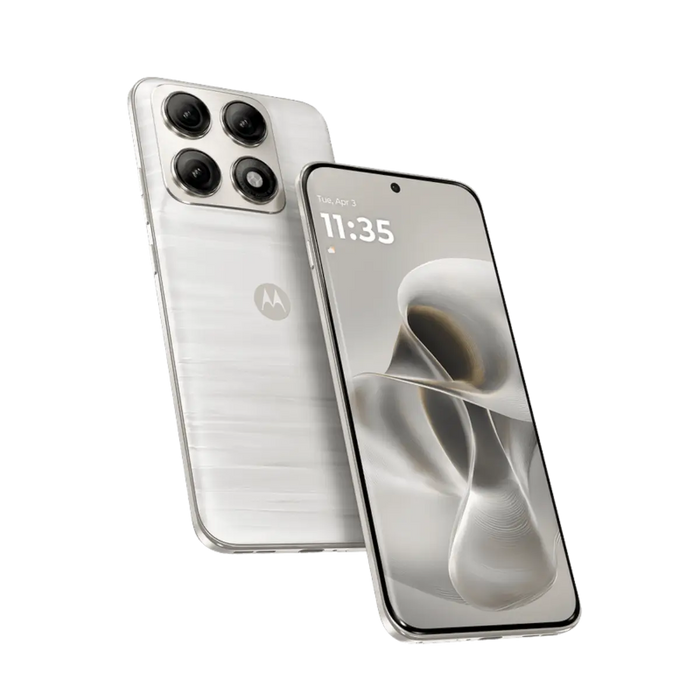 Motorola Edge 70 Pro 5G 8GB+256GB PANTONE Lily White | 6.8-inch 144Hz Extreme AMOLED | Dimensity 8500 Extreme | 50MP Camera | 6500mAh Battery | 90W TurboPower