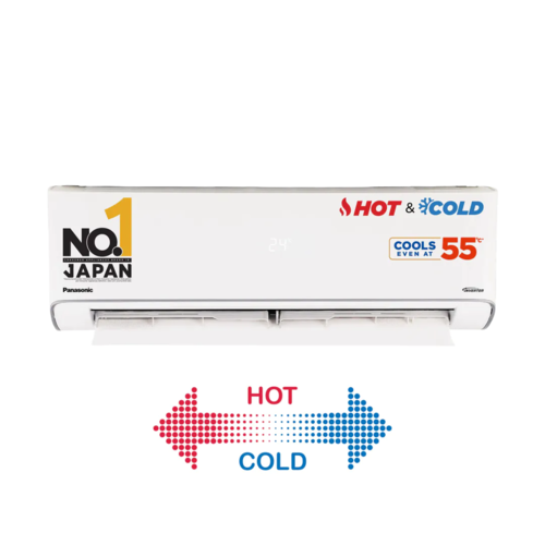 Panasonic 1.5 Ton 3 Star Hot & Cold Inverter Split AC (Higher Airflow, -7 ~ 55 Deg. C Operation, Copper Condenser, 7in1 Convertible, 2-Way Swing, PM 0.1 Filter, CS/CU-EZ18BKYF, 2025 Model, White)