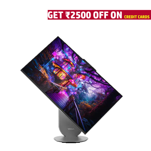 Lenovo Yoga AIO Intel, 68.58cms - Core Ultra 5 (Luna Grey) Intel Core Ultra 5 125H 16GB 1TB 27"QHD Intel ARC Graphics Windows11 MSO  -F0J2003EIN
