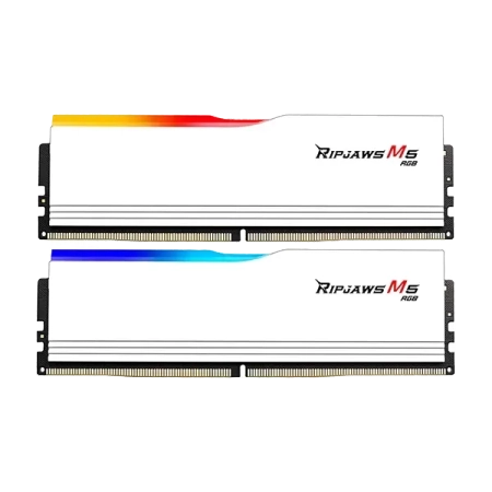 G.Skill Ripjaws M5 RGB 32GB (16GBx2) DDR5 5200MHz Desktop RAM (Matte White)