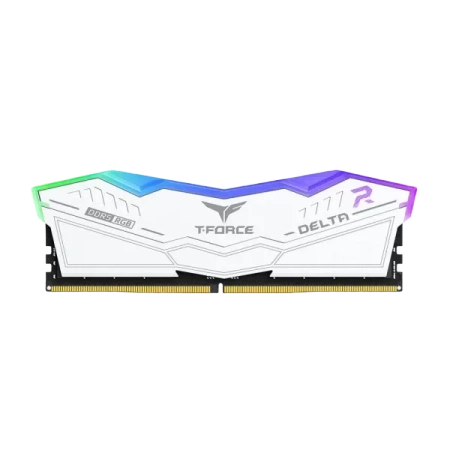 TeamGroup T-Force Delta RGB 16GB (16GBx1) DDR5 5200MHz Desktop RAM (White)