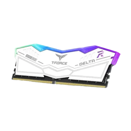 TeamGroup T-Force Delta RGB 32GB (32GBx1) DDR5 5600MHz Desktop RAM (White)