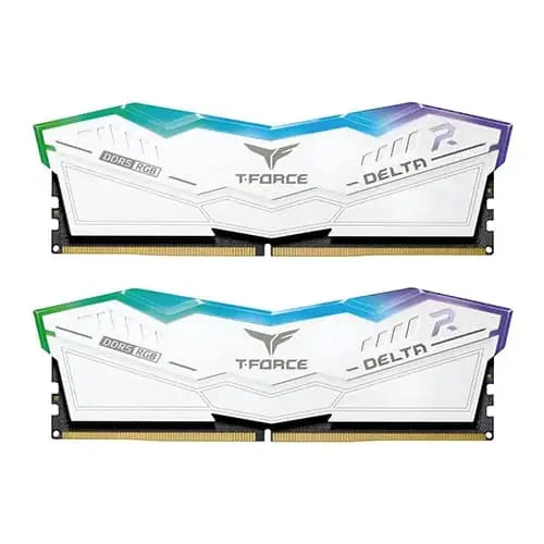 TeamGroup T- Force Delta RGB White 64GB (32GBx2) 6400MHz CL40 DDR5 RAM