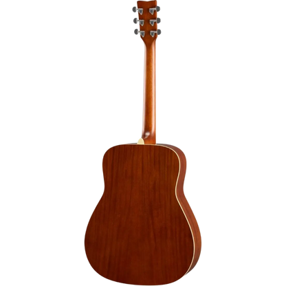 Yamaha FG820 Acoustic Guitar | Traditional Western Dreadnought Body | Solid Spruce Top | Mahogany Back and Sides | Scalloped Bracing | Rosewood Fingerboard | Die-Cast Chrome Tuners | Gloss Finish | Autumn Burst