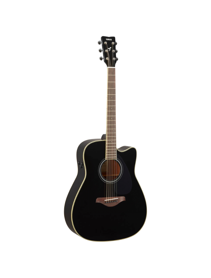 Yamaha FGC-TA Black Trans Acoustic Guitar