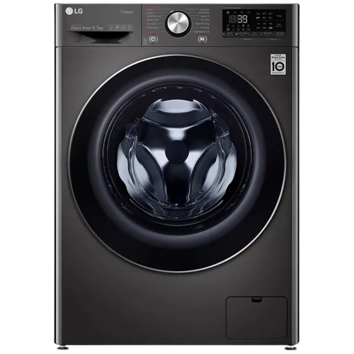 LG 9/5Kg ఫ్రంట్ లోడ్ వాషర్ డ్రైయర్, AI డైరెక్ట్ డ్రైవ్™, బ్లాక్ VCM