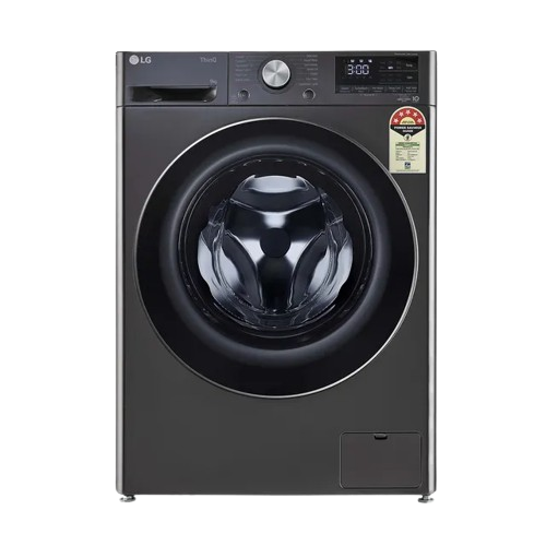 LG 9Kg ఫ్రంట్ లోడ్ వాషింగ్ మెషిన్, AI డైరెక్ట్ డ్రైవ్™, బ్లాక్ VCM