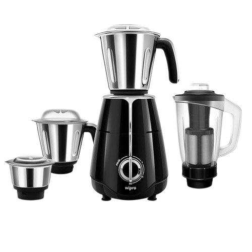 Wipro Elato FMG206 1000W Mixer Grinder (4 Jars, Black)