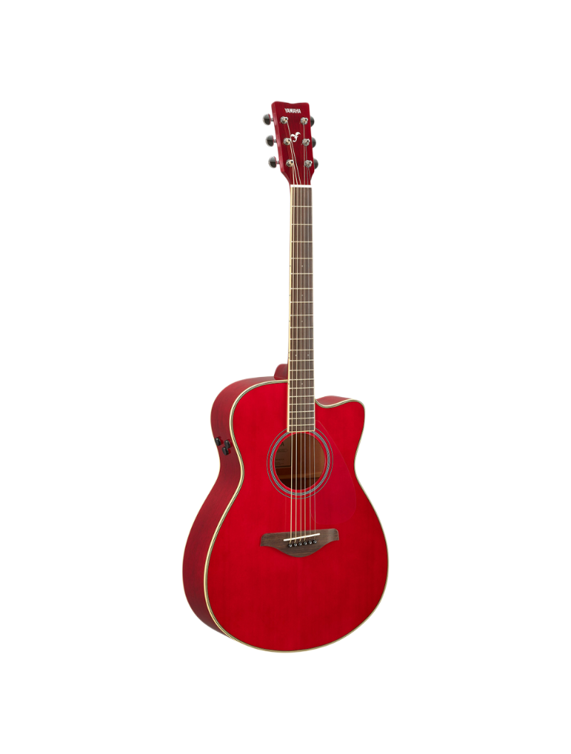 Yamaha FSC-TA Ruby Red Trans Acoustic Guitar