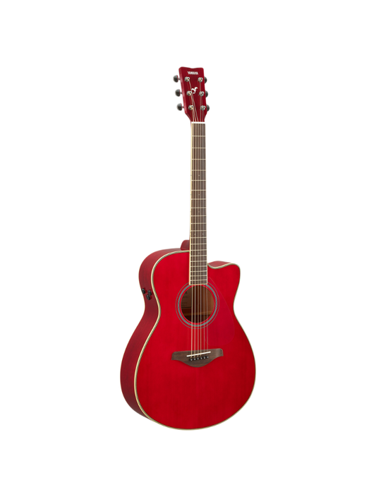 Yamaha FSC-TA Ruby Red Trans Acoustic Guitar