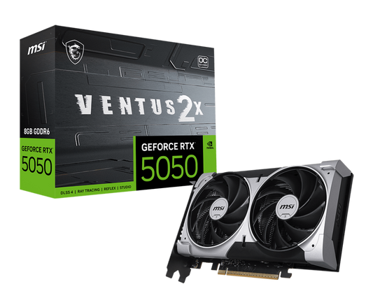 MSI GeForce RTX 5050 8G VENTUS 2X OC Graphic Card - G5050-8V2C