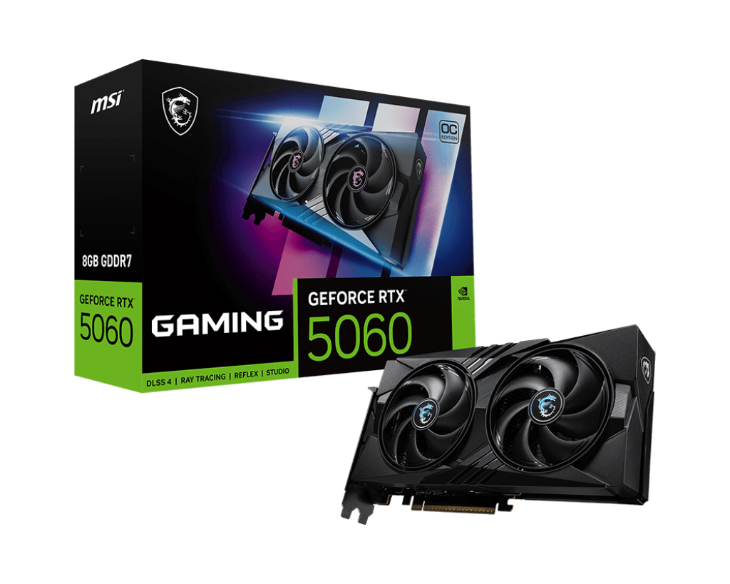 MSI RTX 5060 Gaming OC 8GB GDDR7 Graphics Card - G5060-8GC