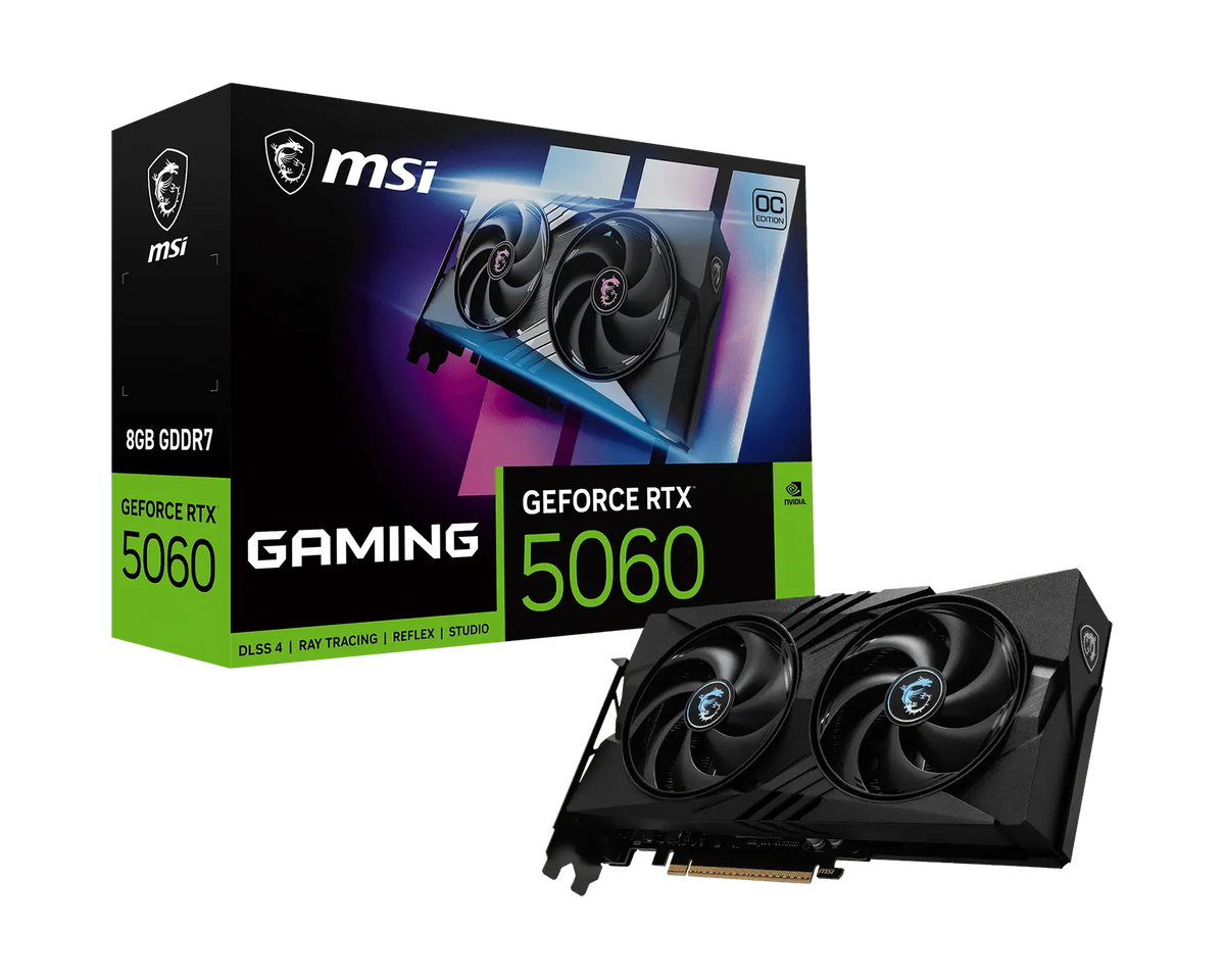 MSI GeForce RTX 5060 8G GAMING OC V1 8GB GDDR7 Graphics Card – G5060-8GCV1