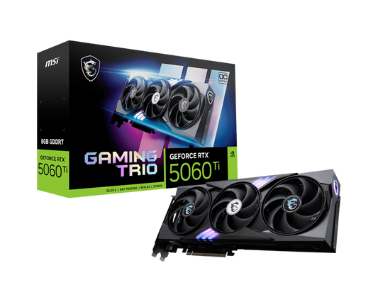 MSI GeForce RTX 5060 Ti 8G GAMING TRIO OC Graphic Card - G506T-8GTC