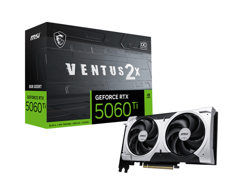 MSI GeForce RTX 5060 Ti 8G VENTUS 2X OC PLUS Graphics Card - G506T-8V2CP