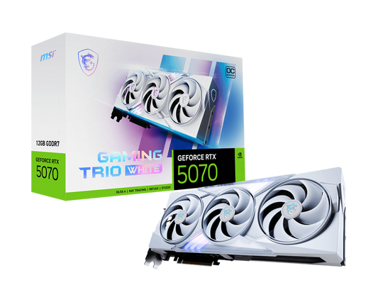 MSI RTX 5070 Gaming Trio OC White 12GB GDDR7 Graphics Card -G5070-12GTCW