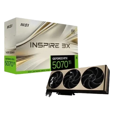 MSI RTX 5070 Ti Inspire 3X OC Plus 16GB GDDR7 Graphics Card
