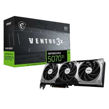 MSI RTX 5070 Ti Ventus 3X OC 16GB GDDR7 Graphics Card -G507T-16V3C