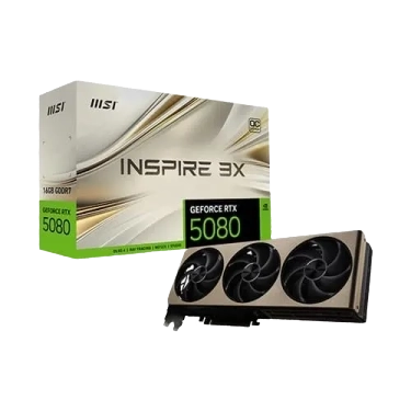MSI RTX 5080 Inspire 3X OC 16GB GDDR7 Graphics Card