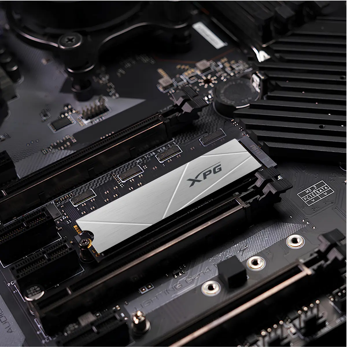 ADATA XPG Gammix S60 512GB M.2 NVMe PCIe Gen4 x4 Internal SSD | Up to 4700MB/s Read | 1700MB/s Write | 3D NAND | AGAMMIXS60-512G-CS
