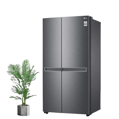 LG 688 L Frost-Free Smart Inverter Compressor Side-By-Side Refrigerator (GC-B257KQDV, Dark Graphite Steel, Multi Digital Sensors and Express Freezing, 2022 Model)