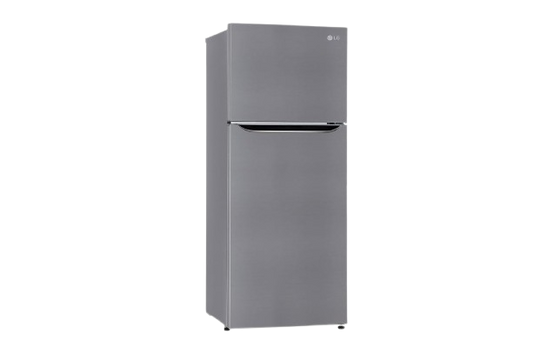 LG 446L Double Door Refrigerator with Door Cooling+, Shiny Steel Finish