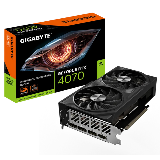 Gigabyte RTX 4070 Windforce 2X OC V2 12GB Graphics Card