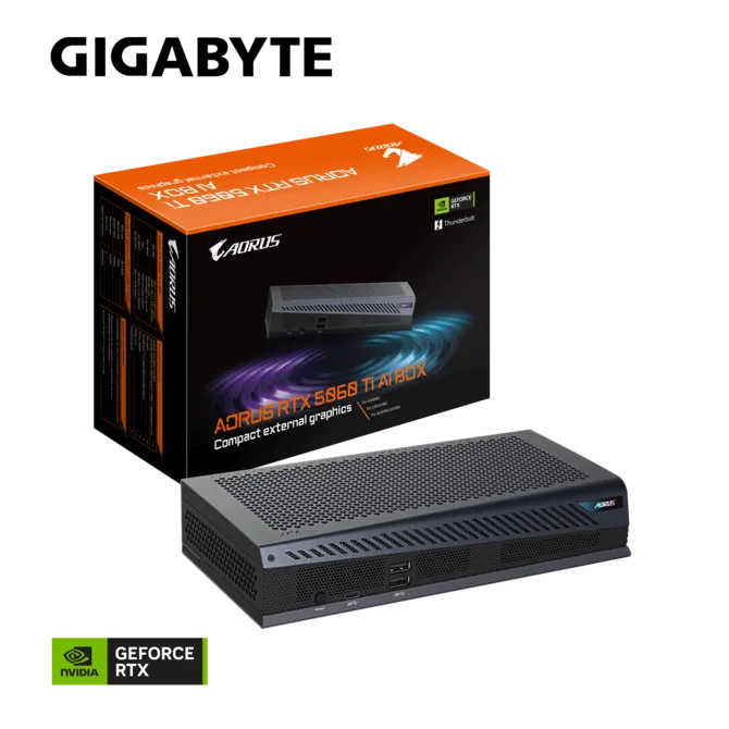 Gigabyte Aorus RTX 5060 Ti AI Box 16GB GDDR7 External Graphics Card - GV-N506TIXEB-16GD