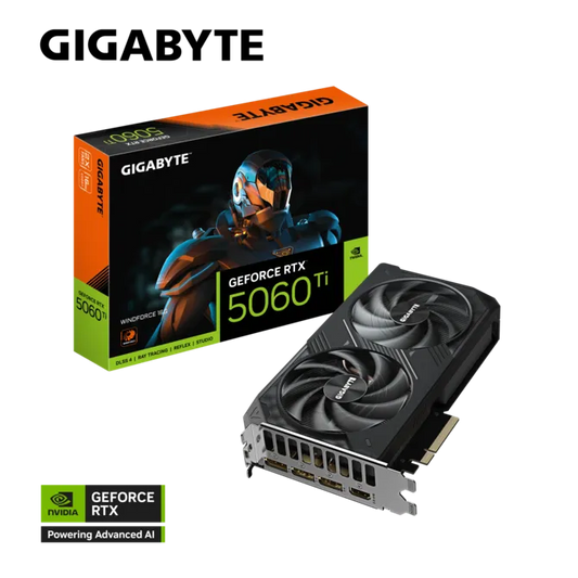 Gigabyte GeForce RTX 5060 Ti 16GB WINDFORCE Graphics Card - GV-N506TWF2-16GD
