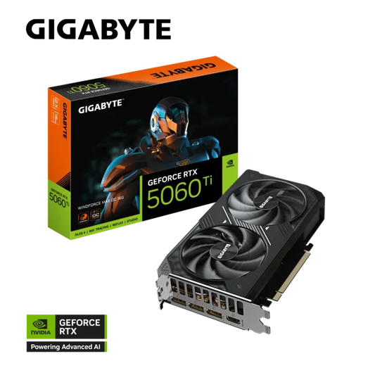 Gigabyte GeForce RTX 5060 Ti 16GB WINDFORCE Graphics Card - GV-N506TWF2MAX-OC-16GD