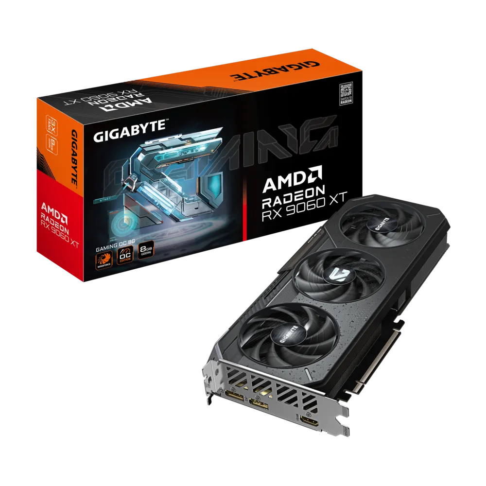 GIGABYTE Radeon RX 9060 XT Gaming OC 8G Graphics Card  - GV-R9060XTGAMING OC-8GD