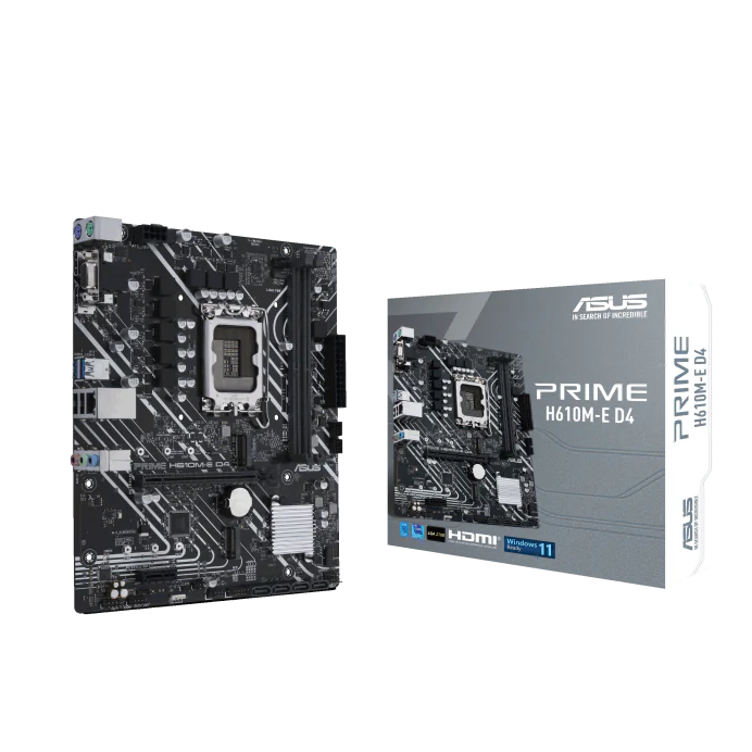 Asus PRIME H610M-E D4 Intel H610 (LGA 1700) mic-ATX Motherboard