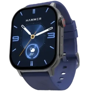 Hammer Arctic, Bluetooth Calling Smartwatch with 2.04 inch SUPER AMOLED Display, Midnight Blue