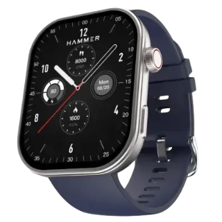 Hammer Tussle, Bluetooth Calling Smartwatch with 2.01 inch HD Display & Voice Assistant, Admiral Blue