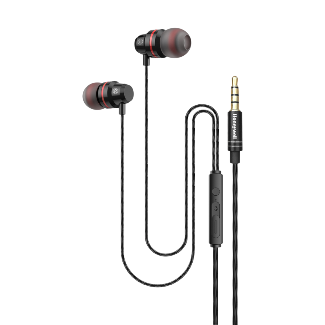 Honeywell Moxie V50 Wired Earphone- Black