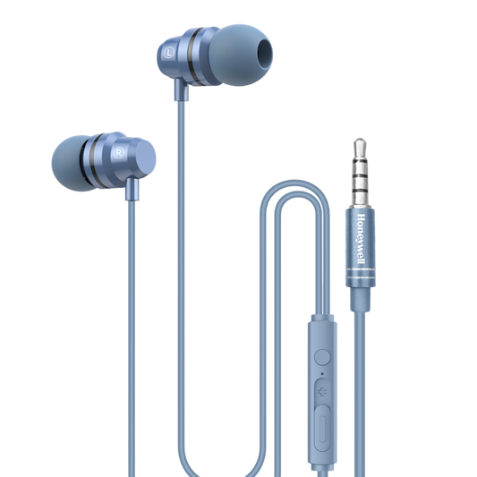 Honeywell Moxie V50 Wired Earphones-Blue