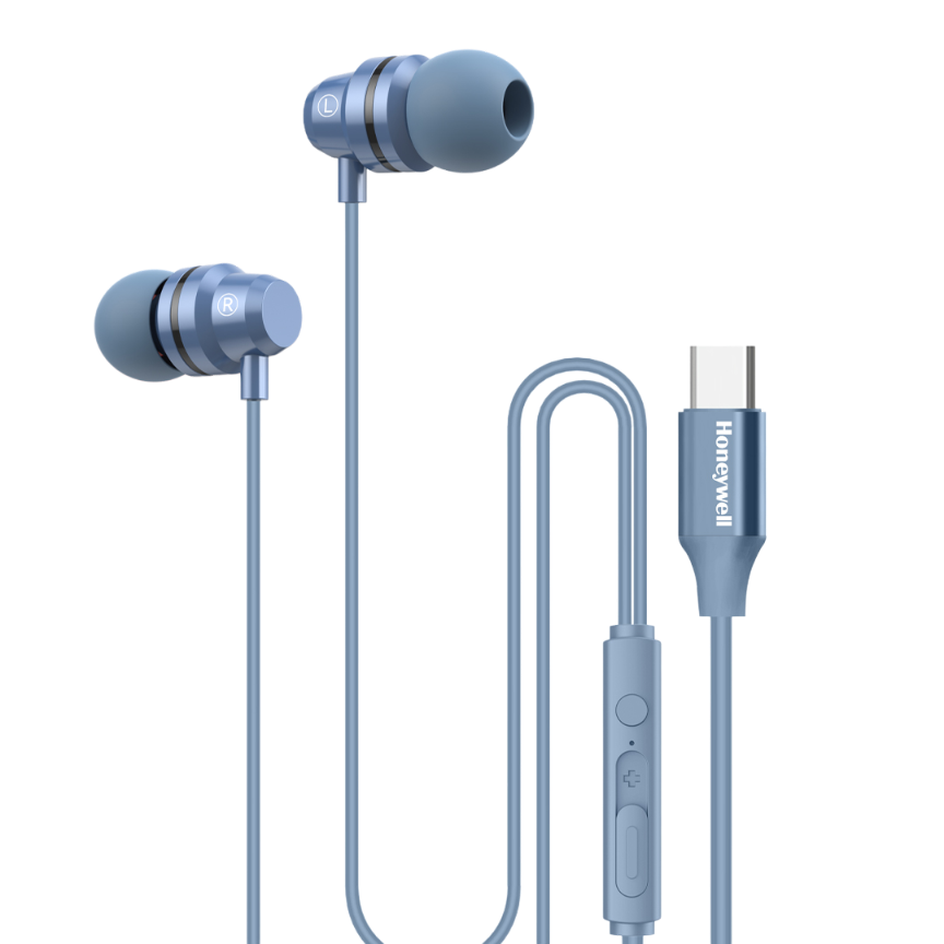 Honeywell Suono P60 Wired Earphones-Blue