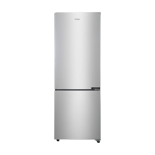 Haier 237 L, 3 Star, 8 In 1 Convertible, Twin Inverter Technology, Bottom Mounted Double Door Refrigerator (HEB-243GS-P, Moon Silver, 2024 Model)