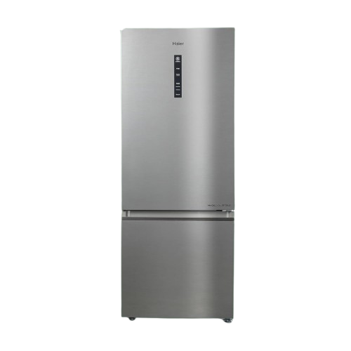 Haier 325 L, 3 Star, Convertible 14-in-1 Triple Inverter & Fan Motor Technology, with Display Frost Free Double Door Bottom Mount Refrigerator (HEB-333DS-P, Dazzle Steel, 2024 Model)