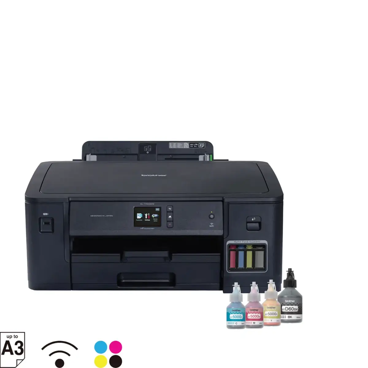 Brother HL-T4000DW A3 Ink Tank Printer | Wireless & Ethernet | Auto Duplex Colour Printing | 22ipm Mono | 20ipm Colour | 250-Sheet Tray