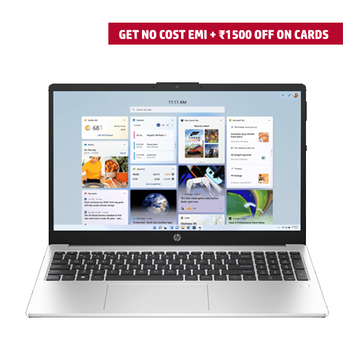 HP 250R 39.6 cm (15.6) G10 Business Laptop Intel Core 3 100U 8GB 512GB 15.6"FHD Intel Graphics DOS Silver