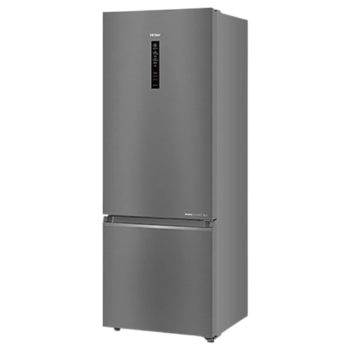 Haier 325 Litres 3 Star Magic Convertible Inverter Bottom Mount Refrigerator (Brushline Silver)