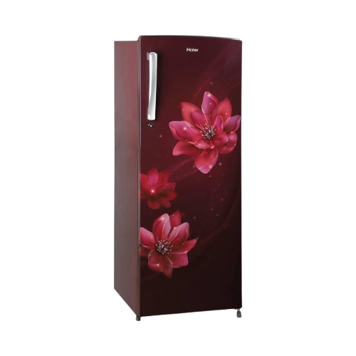 Haier 185 Litres 2 Star Direct Cool Refrigerator (Red Peony)