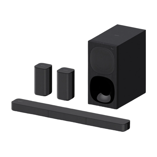 Sony HT-S20R Real 5.1ch Dolby Digital Soundbar for TV with subwoofer and Compact Rear Speakers, 5.1ch Home Theatre System (400W,Bluetooth & USB Connectivity, HDMI & Optical connectivity)