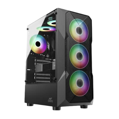 Ant Esports ICE-300 Mesh V2 (ATX) Mid Tower Cabinet (Black)